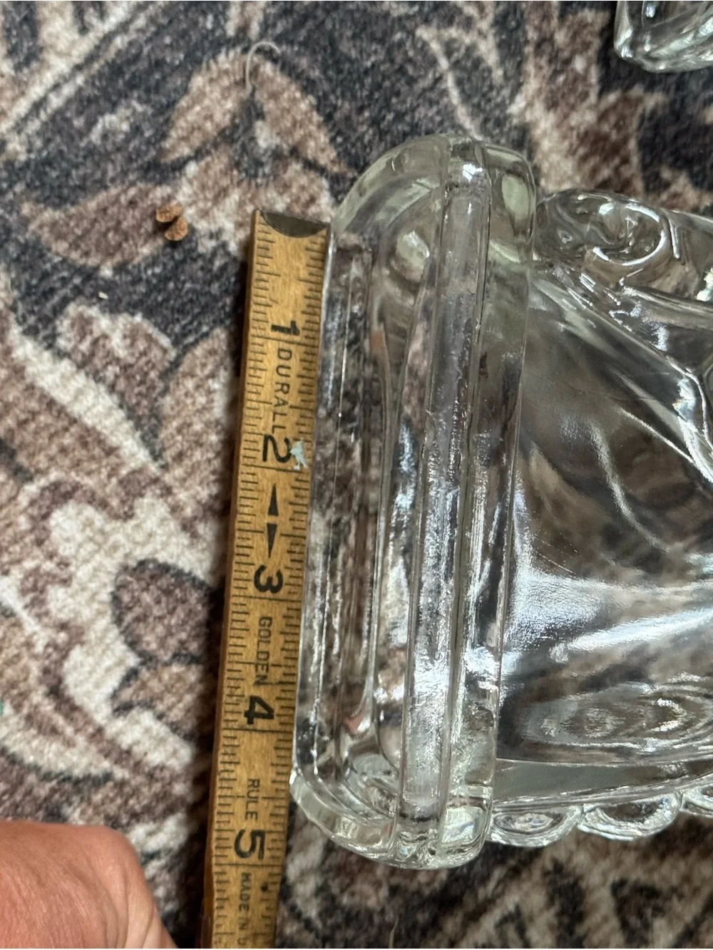 Vintage Clear Glass Horse Head Bookends | Equestrian Decor Set of 2